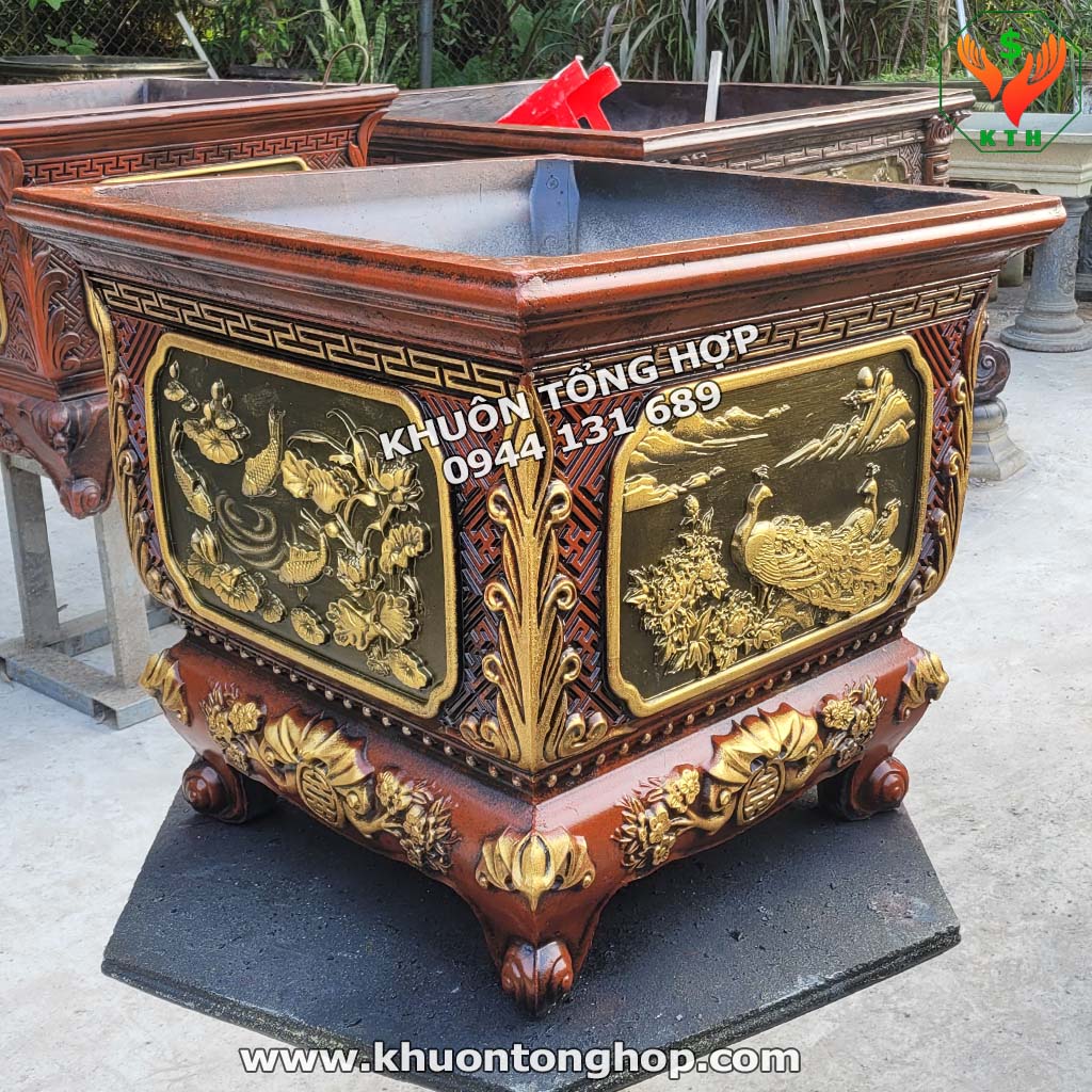 khuôn chậu vuông 62 abs