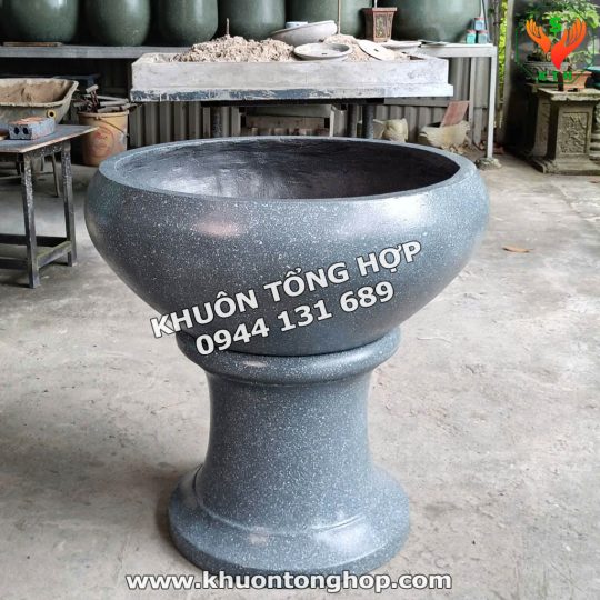 Khuô chậu ly tròn 70 xi măng nhẹ