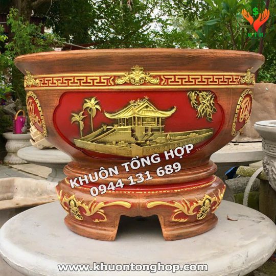 Khuôn chậu tròn 70 chân thấp