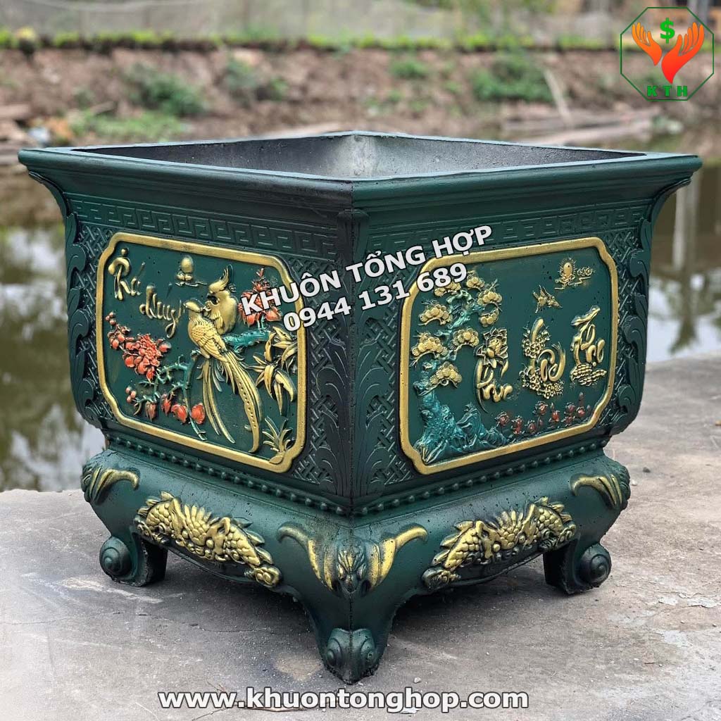 khuôn chậu vuông 70 abs