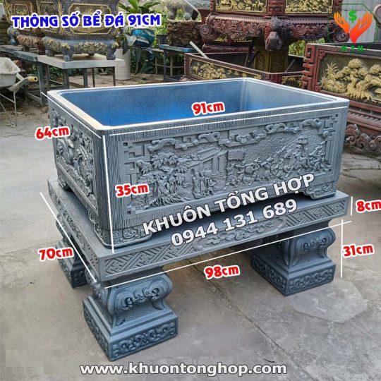khuôn chậu bể đá 91