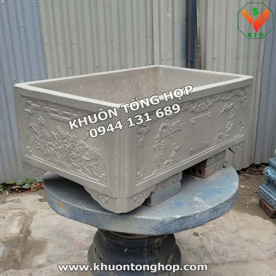 khuôn chậu bể đá 1m