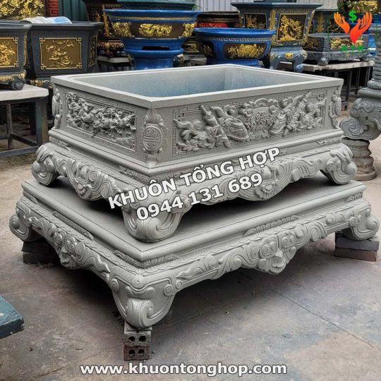 khuôn chậu chữ nhật 1m08