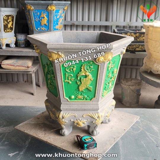 khuôn chậu lục giác 47