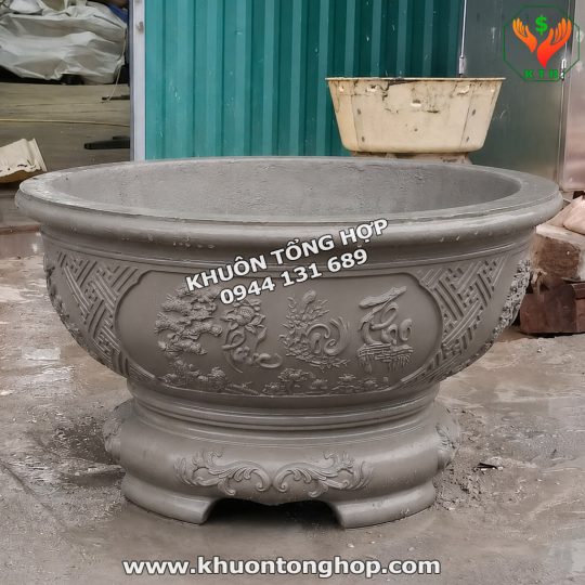 khuôn chậu tròn 75 chân liền abs