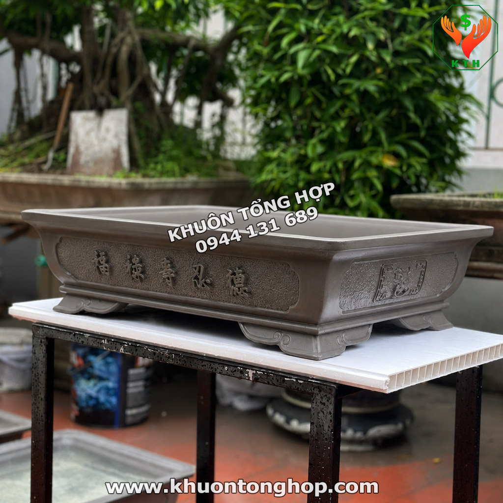 khuôn khay chữ nhật giả tàu