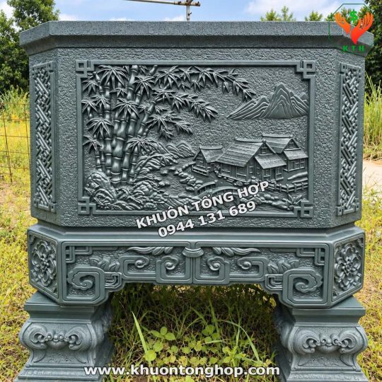 khuôn chậu vuông 1m